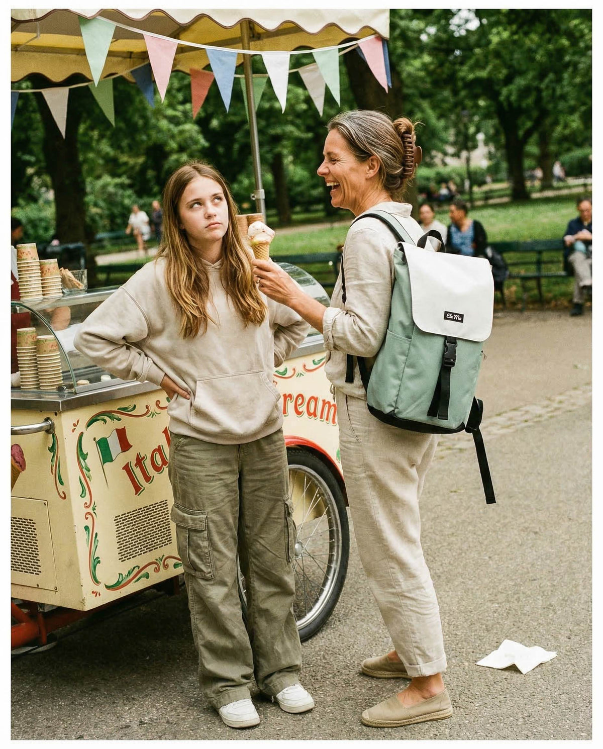 Ela Mo™ Everywhere Rucksack | Mintgrey