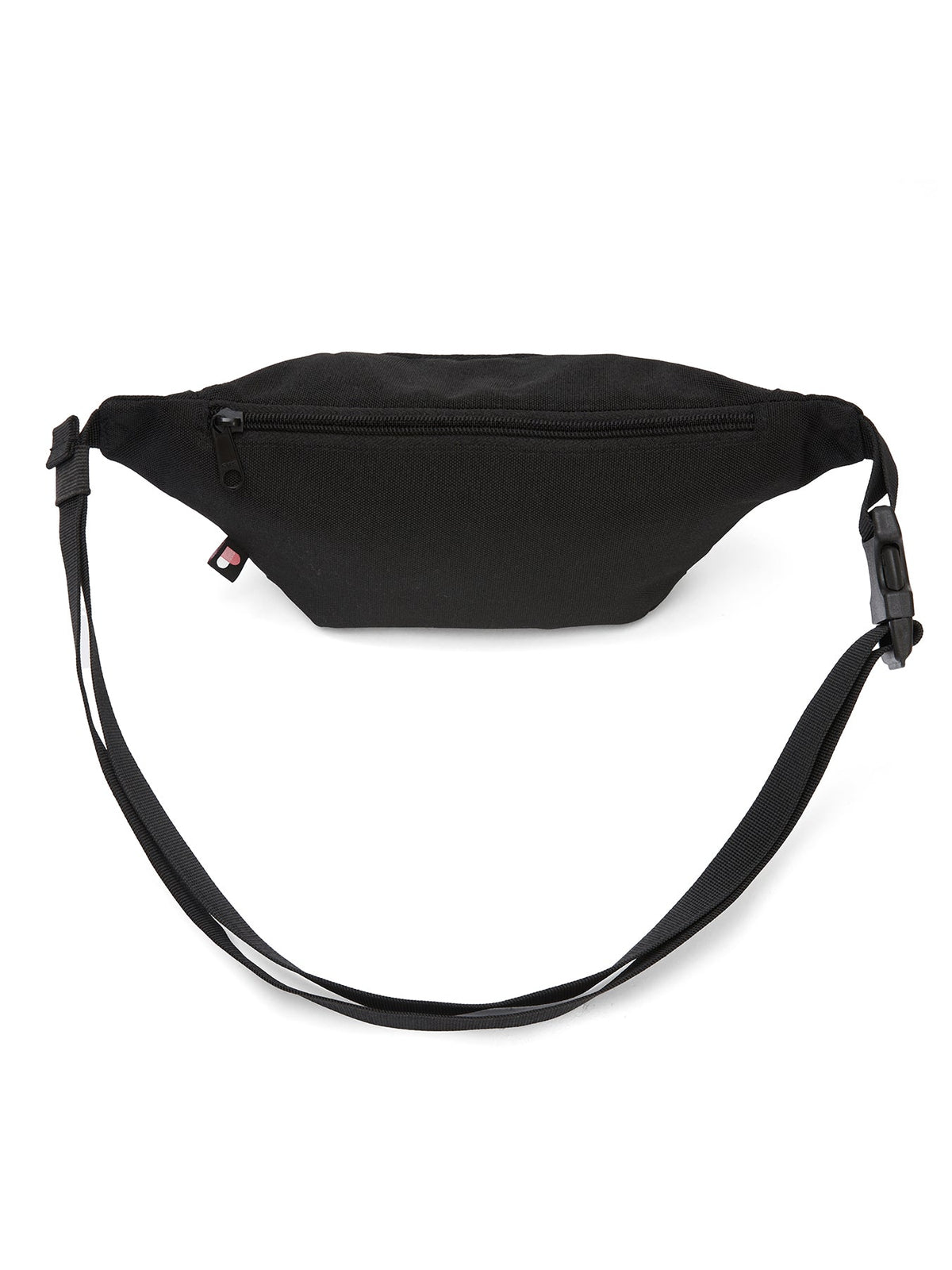 Ela Mo™ Hipbag | Black. Ein Hipbag mit Klickverschluss am Gurtelriemen und Reißverschluss.