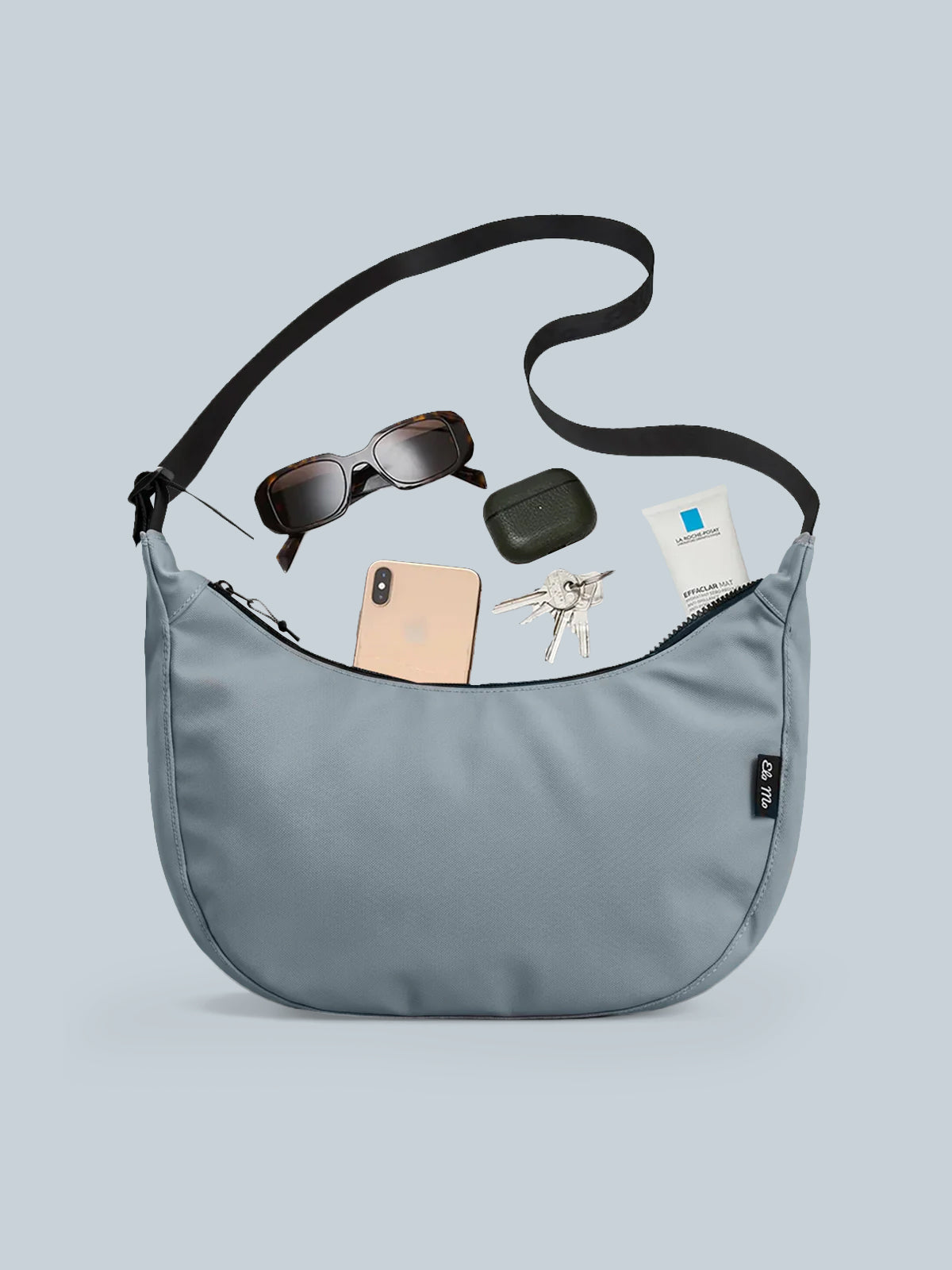 Ela Mo™ Moon Bag | Coated Edition Smoke Blue