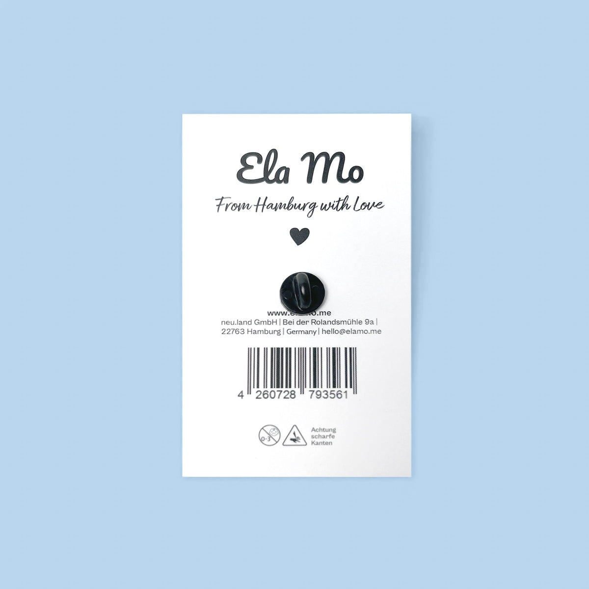 Ela Mo™ Pin für Rucksäcke | Eis