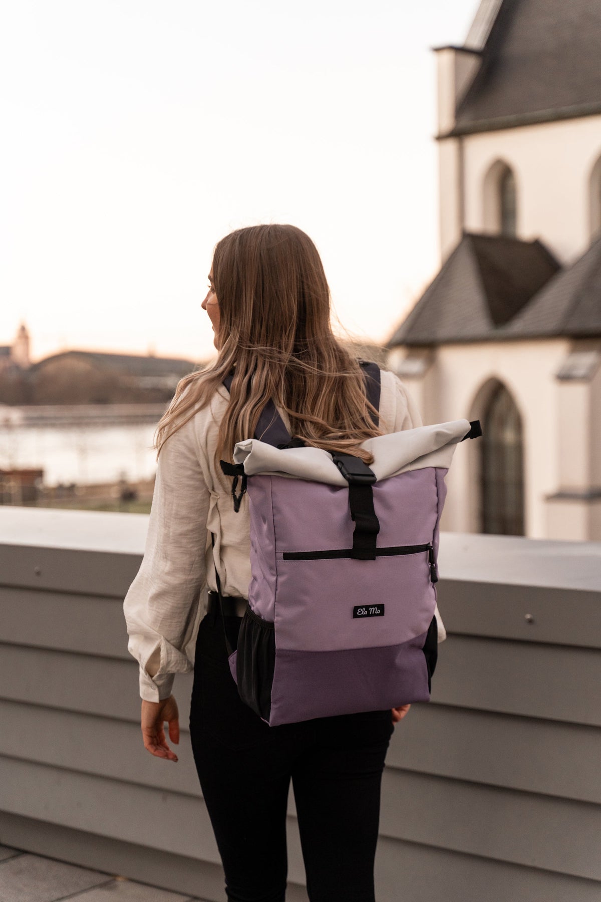 Ela Mo™ Rolltop Rucksack | Lavender