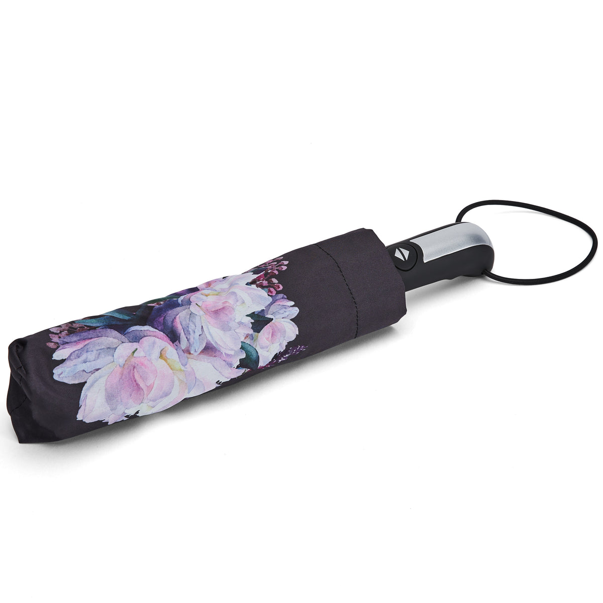 Ela Mo™ Taschenschirm | Beauty in Darkness. Kompakter Regenschirm in kleiner Hülle, ideal für unterwegs, leicht zu verstauen
