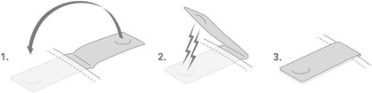 Ela Mo™ x BOOKMAN Reflektorclips. Anleitung zur Befestigung der Reflektorclips.