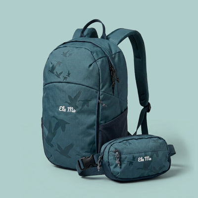 Ela Mo™ Active  Duo Rucksack + Hip Bag | Birds