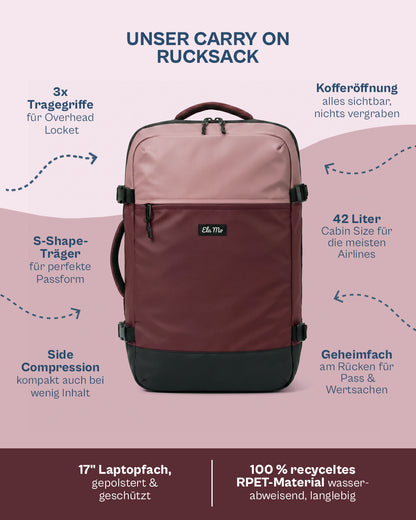 Ela Mo™ Carry on | Coated Edition Dark Berry
