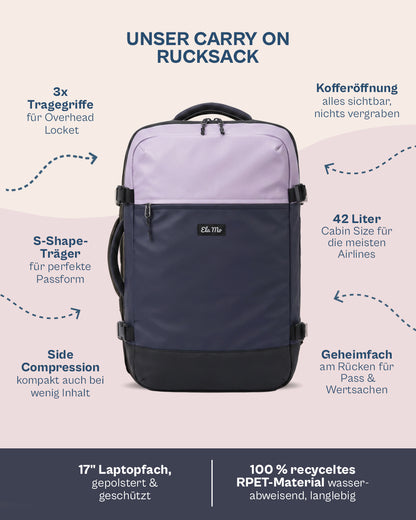 Ela Mo™ Carry on | Coated Edition Fuchsie