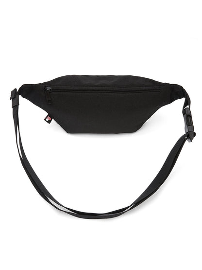 Ela Mo™ Hipbag  | Black. Ein Hipbag mit Klickverschluss am Gurtelriemen und Reißverschluss.