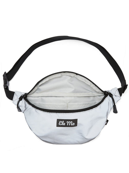 Ela Mo™ Hipbag  | Reflective. Grauer Innenbereich des Hipbags auf weißem Hintergrund.
