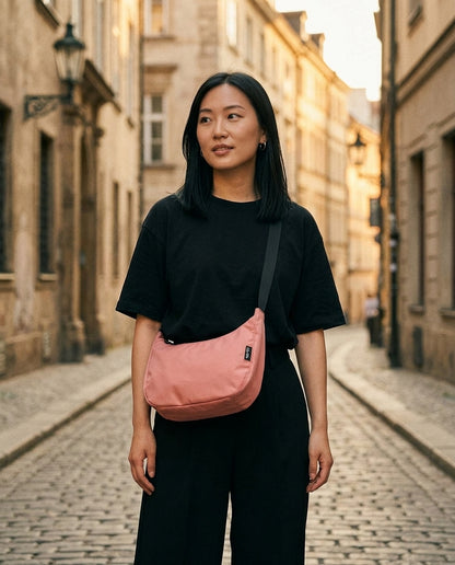 Ela Mo™ Moon Bag | Coated Edition Cherry