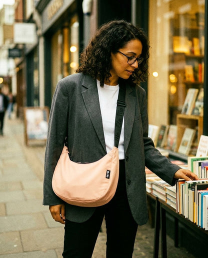 Ela Mo™ Moon Bag | Coated Edition Peach Blush