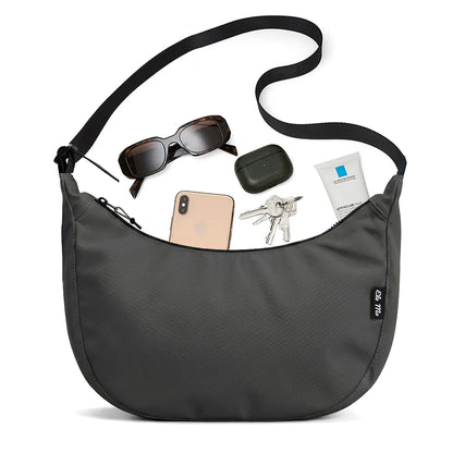 Ela Mo™ Moon Bag | Dark Grey