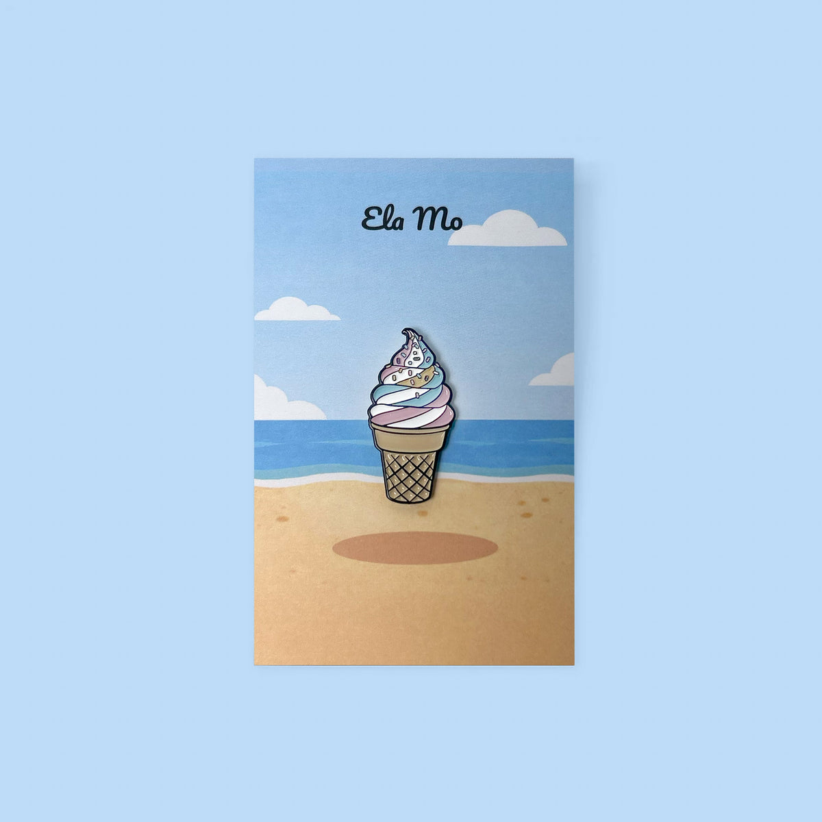 Ela Mo™ Pin für Rucksäcke | Eis