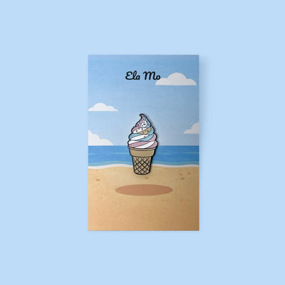 Ela Mo™ Pin für Rucksäcke | Eis