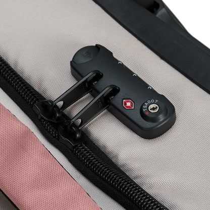 Ela Mo™ Reisetasche mit Rollen 42 Liter | Embroidery Edition Losy. TSA-Verschluss der geblümten Tasche für mehr Sicherheit.