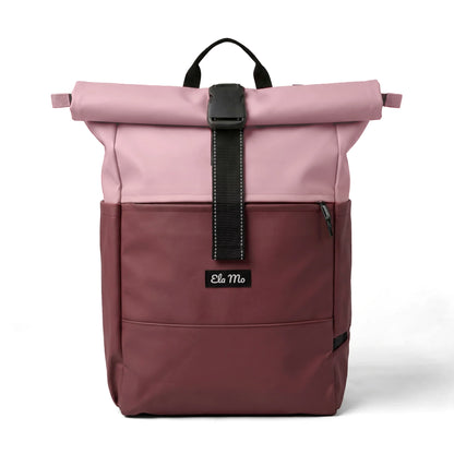 Ela Mo™ Rolltop Rucksack | Coated Edition Dark Berry