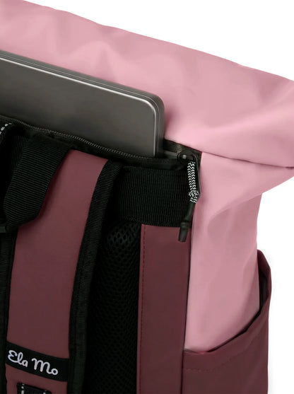 Ela Mo™ Rolltop Rucksack | Coated Edition Dark Berry