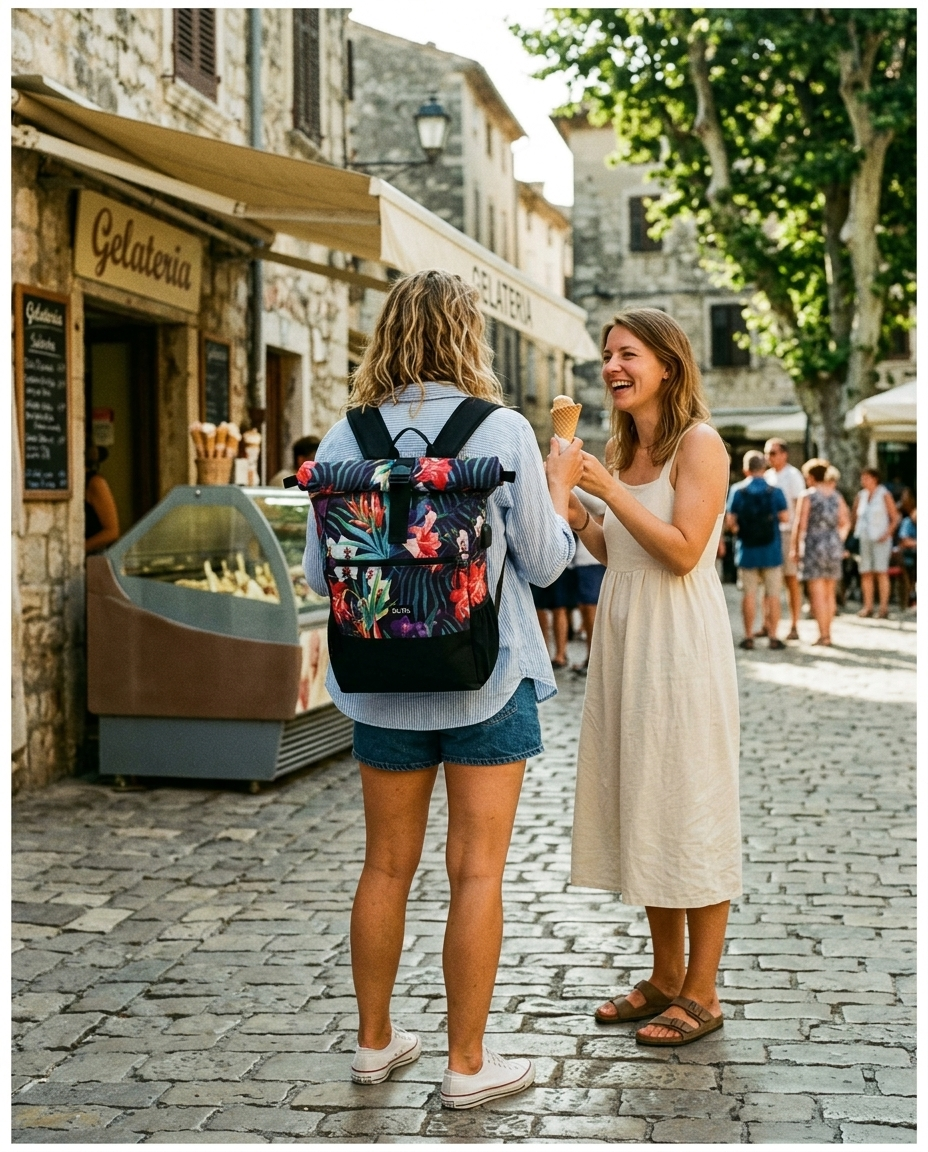 Tropical Heat Ela Mo™ Rolltop Rucksack | Tropical Heat